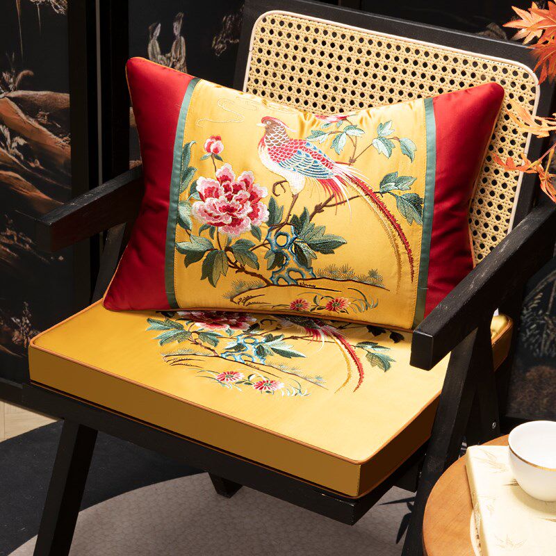 极速红木乳胶沙发垫轻奢坐垫y新中式家用垫子实木椅垫藤椅定制防