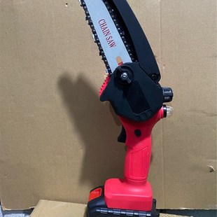 极速单手a电锯家用小型手持充电式户外伐木锯锂电手提电链锯电动