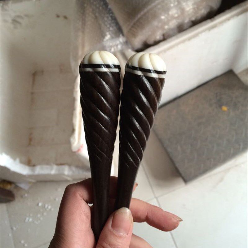 极速老红木二胡轴子 二胡v琴轴 二胡配件 螺纹轴已抛光 一对