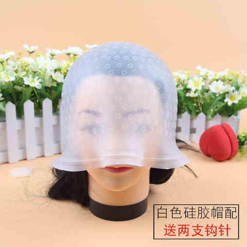 极速工具蓝色染头发头发带钩针头套美发男士挑Q染帽美发店男女染
