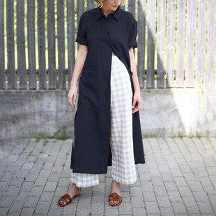 极速Loose in the waist long cardigan Icolor easy temperament