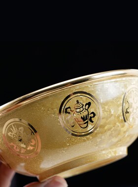 极速纯铜结晶供碗供奉斋铜v碗油碗金饭碗佛前供水杯供水碗佛具用