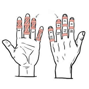 Elastic Balndage Bandage Protection Tap 极速Jiu Finger Jitsu