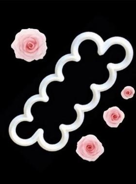 极速3PCS 3D Cake Easiest Rose Petal Flower CutteTr Mold Fond