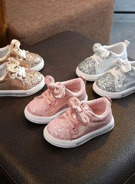 极速Lioraitiin s Child Soft Sole s ShoeJ, ids Sequins Casual