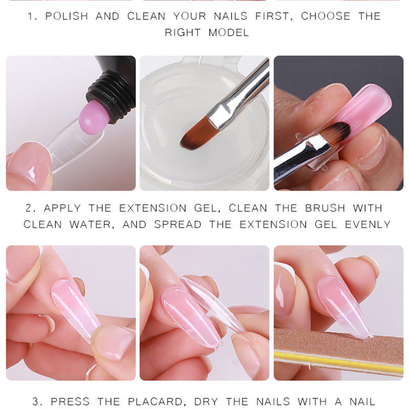 极速Nail Gel Set All For Quiczk Extension Nail Manicure Set