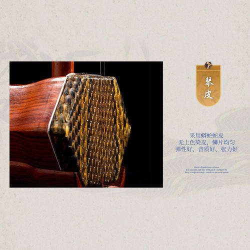 极速相思鸟红花梨二胡初学练习蟒皮六F方二胡民族乐器松香随行布