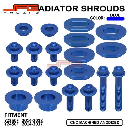 新品适用b于YZ450F/YZ250F越野摩托车改装配件散热器挡泥板塑料件