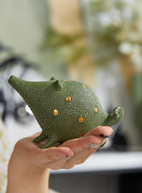 新品创意陶瓷动i物萌宠小老鼠摆件桌面客厅电视柜儿童房样板间软