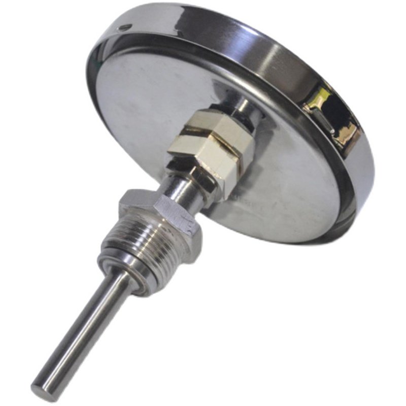 极速WSS-403 轴向双金属温度计 8 L=100mm 表盘100MMV 0-200