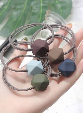 极速Fashion Square Elastic Hair Band KoreLa Hair Accessories
