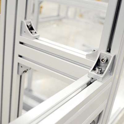 极速新品厂促工业铝挤型材料8840BZ铝合金框架90度直角铝边框转角