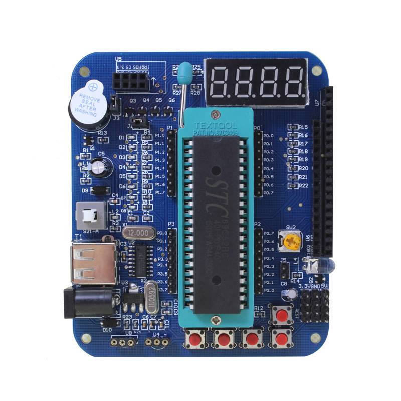 速发51单片机开发板51单片机学习板实验板stc89c52套件8051 Mini5