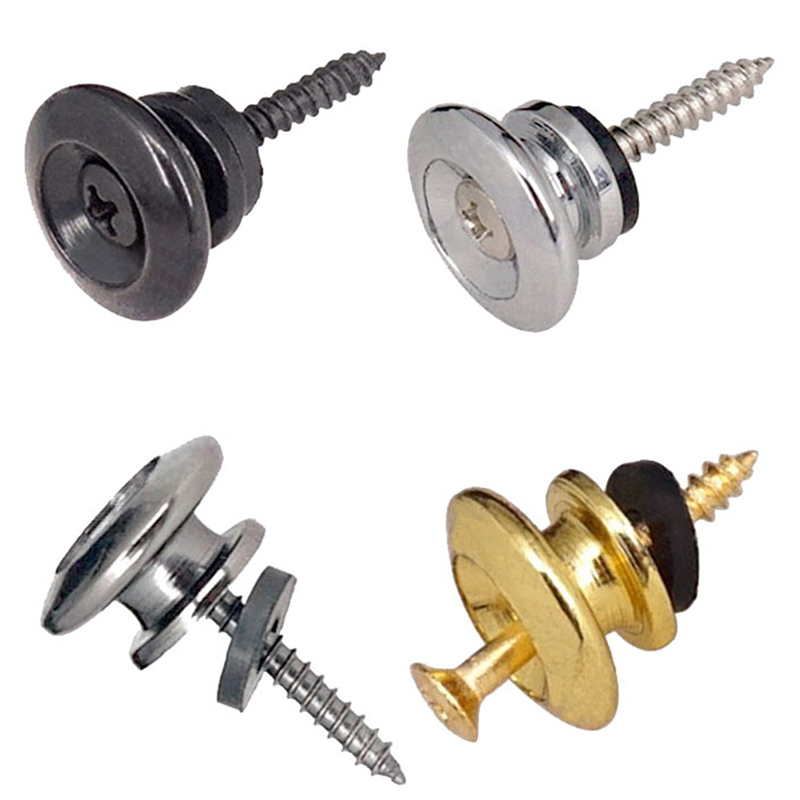 极速2Pcs/Pair Replacpement Guitar Strap Locks Parts Chrome B