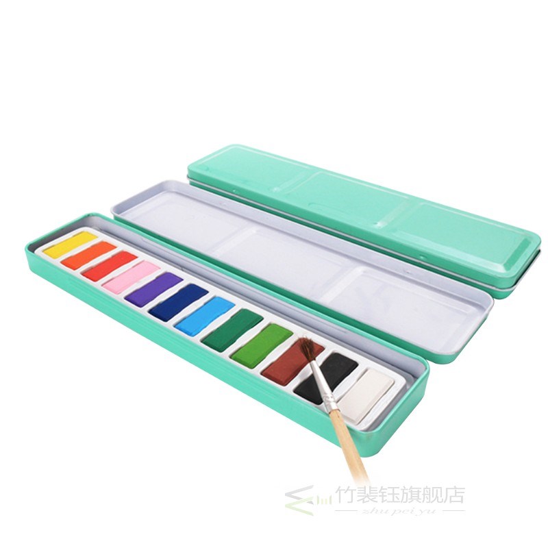 极速12 Colours Gift School For ArtistsI Solid Watercolor Set