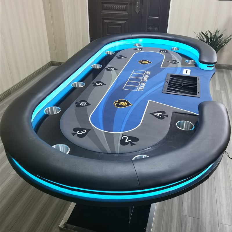 速发豪华德州扑克筹码桌棋牌室专用桌面布垫颜色尺寸可定制德州桌