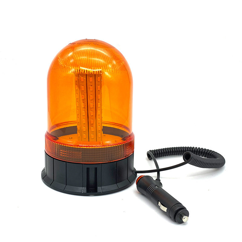 80LED 12-24V 叉车机械频闪灯旋转警示灯工程车爆闪吸顶灯