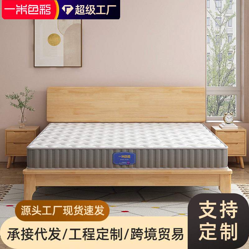 一米色彩加厚床垫软垫榻榻米垫子软硬双面两用弹簧床垫家用卧室