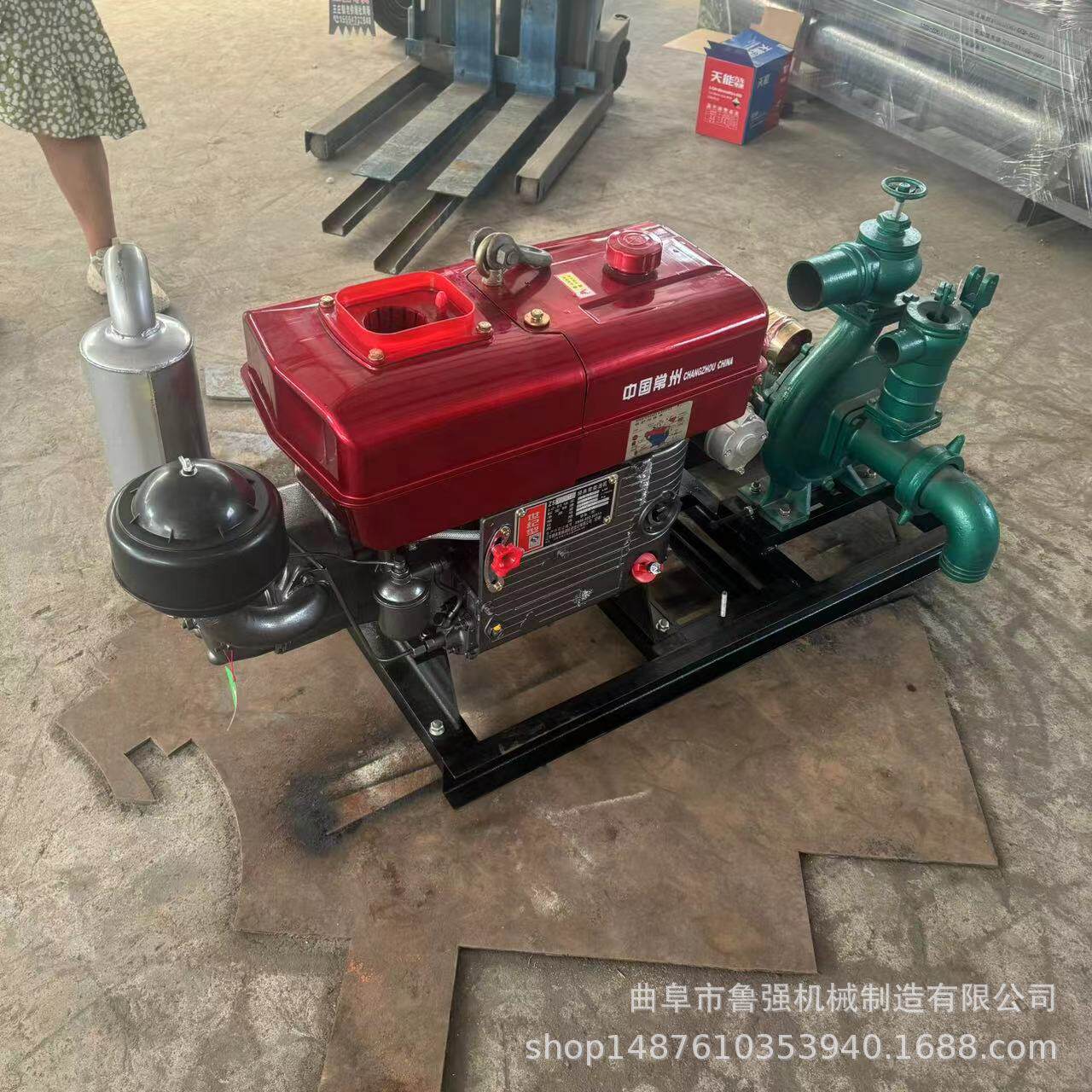 2.5寸三叶轮高扬程水泵大流量灌溉离心抽水泵大型喷灌离心泵