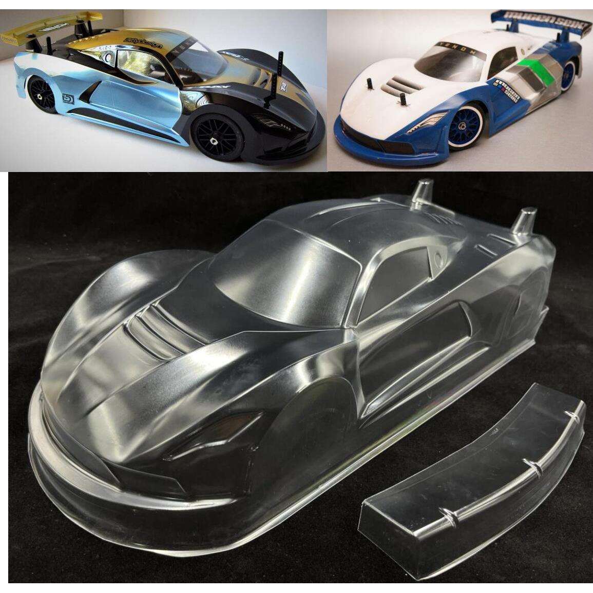 1/10平跑车壳漂移车壳BittydesignUSGTEP电房透明PC车壳190mm