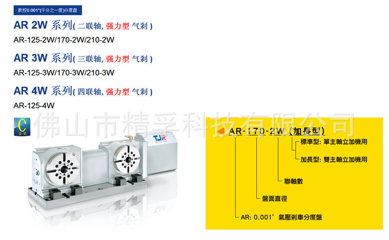 潭佳多联头第四轴 主轴头中心距300第四轴分度盘转台 2 3联头四轴