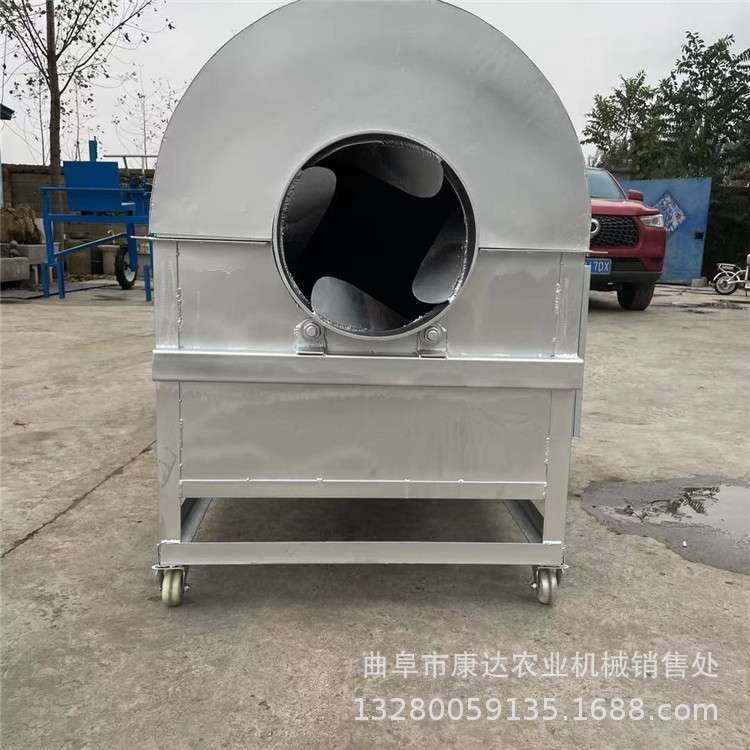 干果小型炒货机 电加热滚筒式翻炒机 自动翻转加热均匀