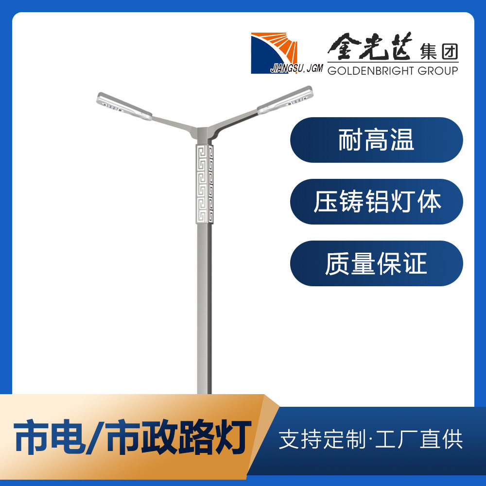 6米50W双头LED市电路灯