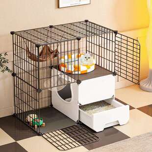 猫笼子家用室内带厕所一体猫舍不占地成年双层超大自由空间猫别墅