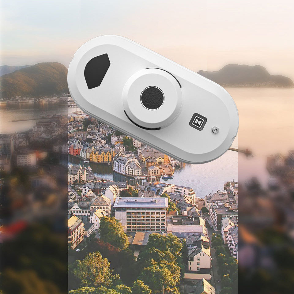 跨境全自动擦窗机器人智能家用电动洗玻璃机遥控擦窗神器大吸力