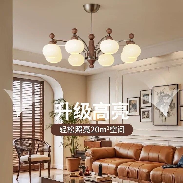 古风法式复古玻璃吊灯客厅餐厅