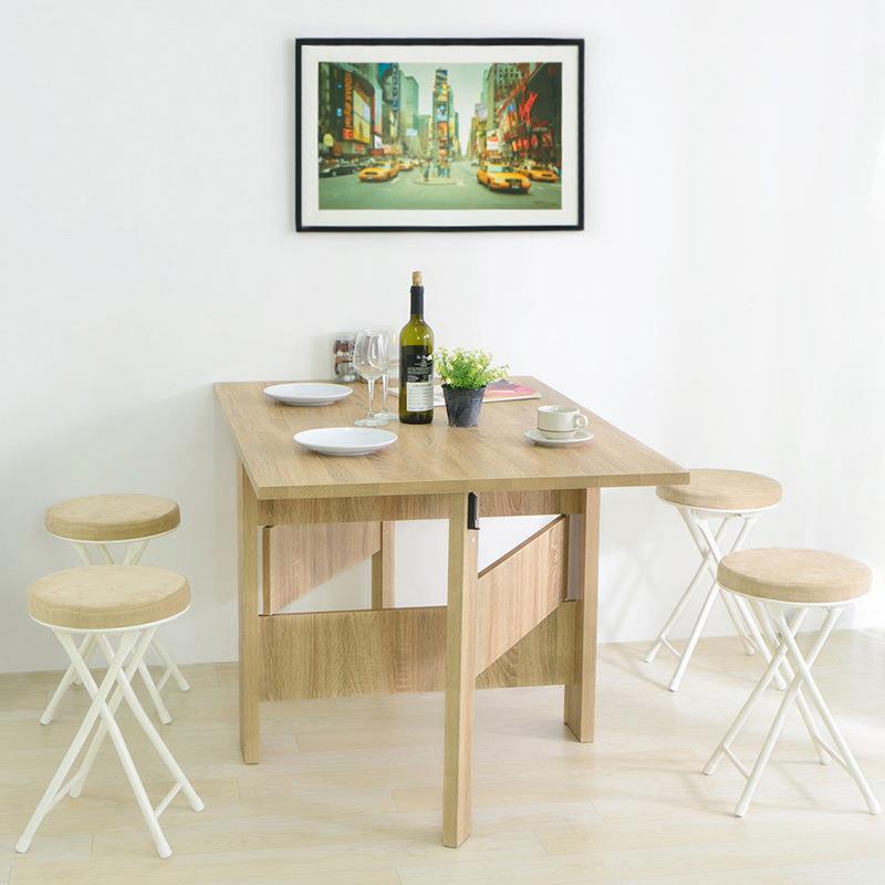 惠实舍居简易餐桌折叠桌子现代简约小户型长方形小方桌歺桌吃饭桌