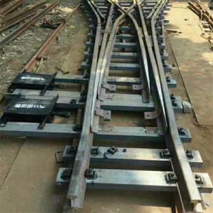 中恒直销钢轨铁轨变线器道岔气动无极绳渡线道岔单双开道岔