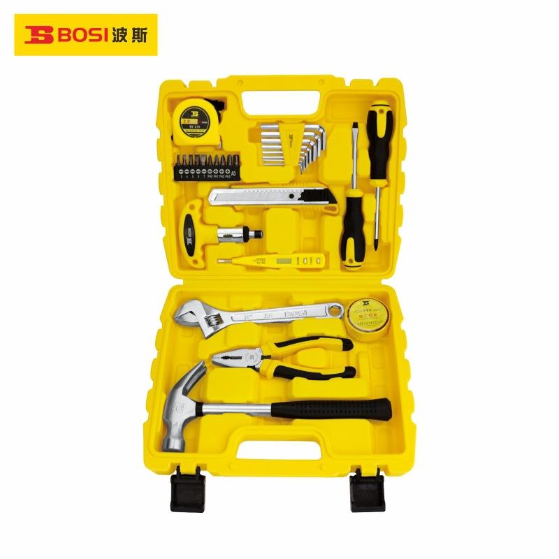 波斯28件家用组套维修工具箱家用组套工具套装组合BS510928