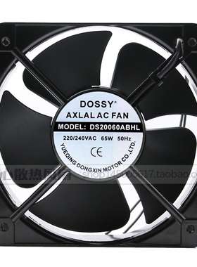 DOSSY丰登牌DS/DX20060ABHL 220V/380V 65W电箱散热风扇18060