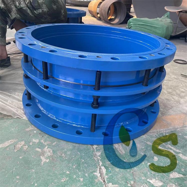 排水系统用SF型钢制限位伸缩器钢制双法兰伸缩器安装