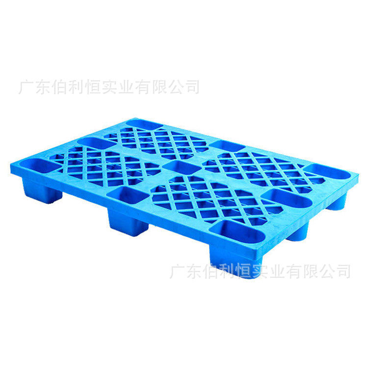 加厚九脚网格塑料栈板货架周转