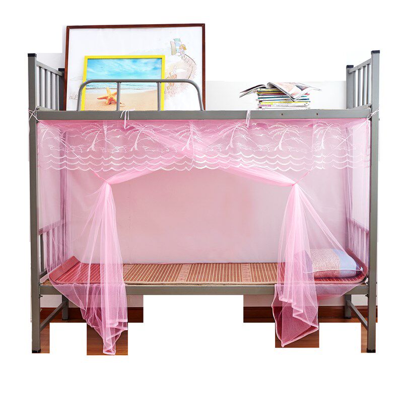 极速加密蚊帐学生宿舍防尘顶1米上铺下铺1.2米Q单人寝室上下床家