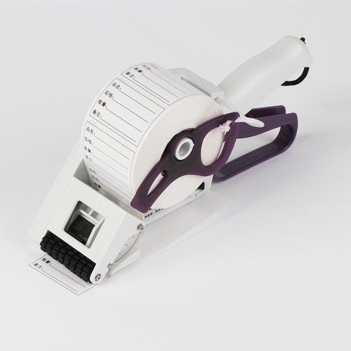 极速快速手持车标贴机半自动w手动车标贴机铜版热敏不干胶价格签