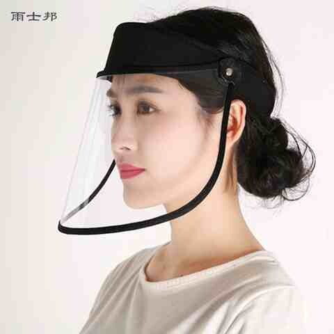 极速电动车带雨帽l雨罩装备遮雨头戴式专用防飞虫骑车挡雨下雨天