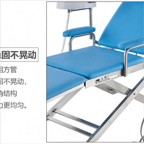 极速牙科轻便椅义诊便携式椅子y简易牙椅工作台牙科椅折叠椅带灯