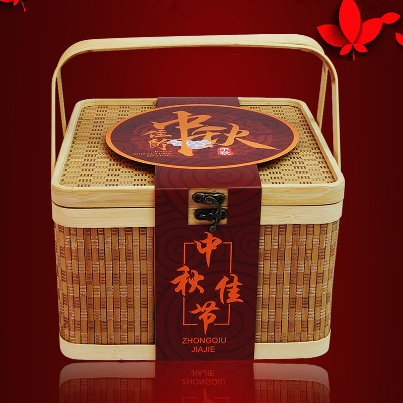 极速2023新款中秋节月饼礼盒包装盒档礼品I空盒子100克8粒装12个