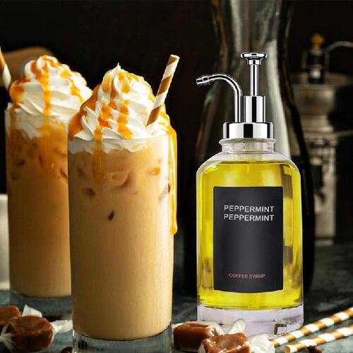 极速Coffee Syrup Dispenser 500zml Transparent Coffee Accesso