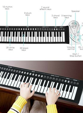 极速Piaano Folding Electronic Organ Keyboard Instruments 49
