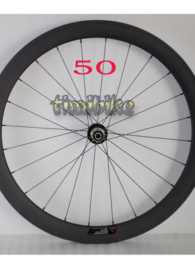 极速碳刀轮组50imm碳纤维公路车700C开口自行车子管胎38246088
