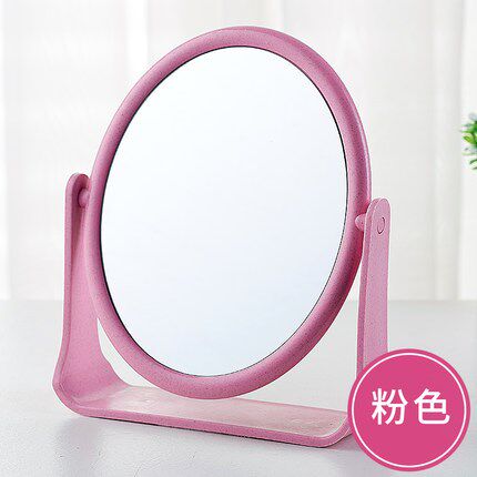 极速卧室b化妆镜子超大号家用台面台式桌面梳妆可旋转少女心可爱