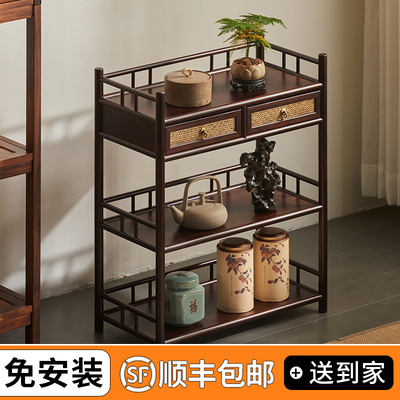 新中式茶柜博古架茶具收纳柜