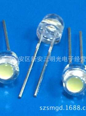 草帽0.5W F5大杯草帽白光0.5W 20-25LM5MM草帽白光0.5W