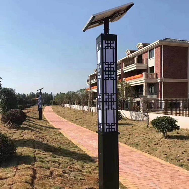 太阳能景观灯3米户外大型厂家方形中式花园别墅照明太阳梅桦灯饰