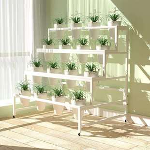 W6梯形式兰花架子兰草盆架花店鲜花展示架落地花盆架室内多层置物