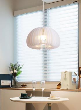 2022新款白色艺术创意民宿书房中古南瓜灯日式复古餐厅吊灯卧室灯